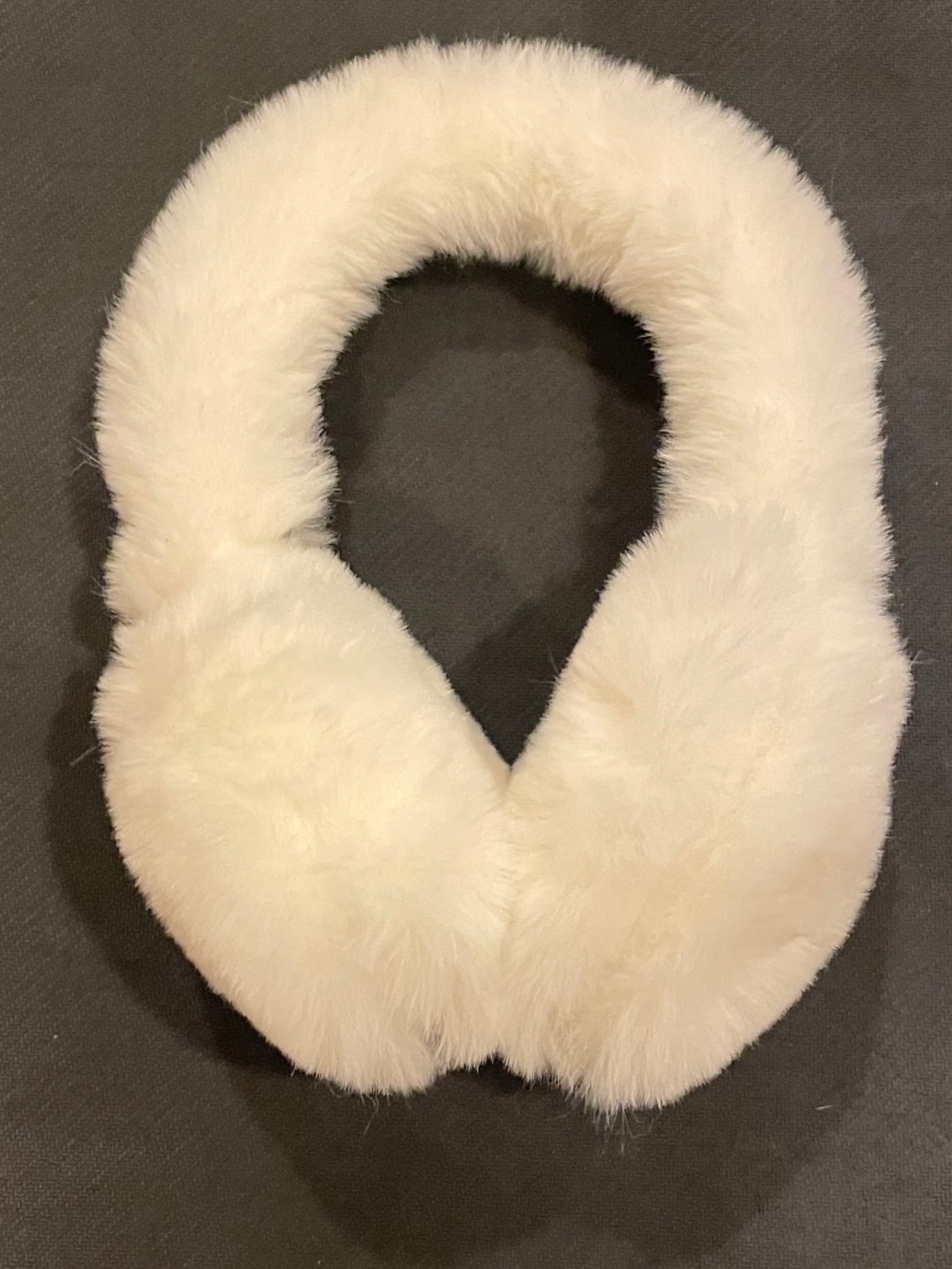 Aspen White Faux Ear Muffs